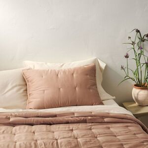 Casaluna - Standard Rayon from Bamboo Quilt Pillow Sham Adobe Clay